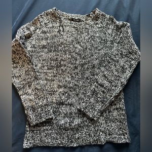 Black and white knit sweaters